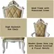 Picardy Butterscotch Upholstered Arm Chair with Nailhead Trim Set of 2