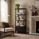 Nora Antique Coffee Open Bookshelf