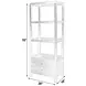 Nora Antique Coffee Open Bookshelf