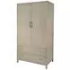 Nora Antique Taupe 2 Drawer Armoire