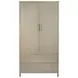 Nora Antique Taupe 2 Drawer Armoire