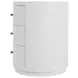 Nora Smooth White Round End Table