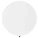 Nora Smooth White Round End Table