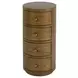 Nora Light Natural Round 4 Drawer End Table