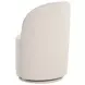 Opaline Effie Linen Upholstered Swivel Dining Chair