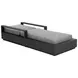Tavira Lanikai Salt and Pepper Performance Fabric Upholstered Outdoor 82" Chaise Lounger