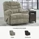 Movie Man Taupe Zero Wall Recliner