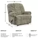 Movie Man Taupe Zero Wall Recliner