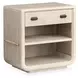 Sunset Cove Sanibel Brown 1 Drawer Open Nightstand with USB Charging