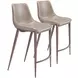 Magnus Chair Gray And Walnut Counter Chair Set Of 2