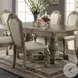 Chateau de Ville Synthetic Leather and Antique White Side Chair Set of 2