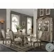 Chateau de Ville Synthetic Leather and Antique White Side Chair Set of 2