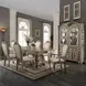 Chateau De Ville Antique White 4 Door Buffet and Hutch with LED