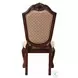 Chateau De Ville Fabric and Espresso Side Chair Set of 2