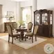 Chateau De Ville Fabric and Espresso Side Chair Set of 2