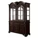 Chateau De Ville Espresso 4 Door Buffet and Hutch with LED