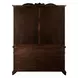 Chateau De Ville Espresso 4 Door Buffet and Hutch with LED