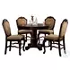 Chateau De Ville Espresso Round Counter Height Table Set