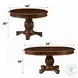 Chateau De Ville Cherry 66" Extendable Oval Dining Table