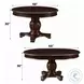 Chateau De Ville Espresso 66" Extendable Oval Dining Table