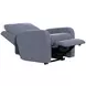 Lullaby Denim Auto Glide Power Recliner with Power Headrest and USB Charging