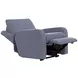 Lullaby Denim Auto Glide Power Recliner with Power Headrest and USB Charging