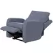 Lullaby Denim Auto Glide Power Recliner with Power Headrest and USB Charging