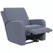 Lullaby Denim Auto Glide Power Recliner with Power Headrest and USB Charging