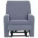 Lullaby Denim Auto Glide Power Recliner with Power Headrest and USB Charging