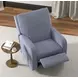 Lullaby Denim Auto Glide Power Recliner with Power Headrest and USB Charging