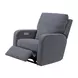 Lullaby Denim Auto Glide Power Recliner with Power Headrest and USB Charging
