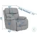 Dreamtime Haze Performance Fabric Zero Gravity Power Recliner with USB Charging