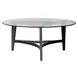 Verano Espresso Round Glass Top Occasional Table Set