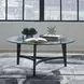 Verano Espresso Round Glass Top Occasional Table Set