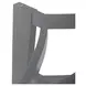 Verano Espresso Demilune Glass Top Sofa Table