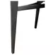Verano Espresso Demilune Glass Top Sofa Table