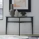 Verano Espresso Demilune Glass Top Sofa Table