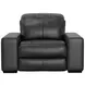 Ferrara Black Leather Zero Gravity Power Recliner with Power Headrest and USB Charging