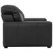 Ferrara Black Leather Zero Gravity Power Recliner with Power Headrest and USB Charging