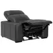 Ferrara Black Leather Zero Gravity Power Recliner with Power Headrest and USB Charging