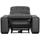 Ferrara Black Leather Zero Gravity Power Recliner with Power Headrest and USB Charging