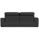 Ferrara Black Leather 93" Zero Gravity Power Reclining Sofa with Power Headrest and USB Charging