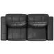 Ferrara Black Leather 93" Zero Gravity Power Reclining Sofa with Power Headrest and USB Charging