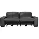 Ferrara Black Leather 93" Zero Gravity Power Reclining Sofa with Power Headrest and USB Charging