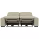 Ferrara Smoke Leather 93" Zero Gravity Power Reclining Sofa with Power Headrest and USB Charging