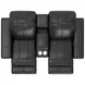 Ferrara Black Leather 87" Zero Gravity Power Reclining Console Loveseat with Power Headrest and USB Charging