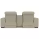 Ferrara Smoke Leather 87" Zero Gravity Power Reclining Console Loveseat with Power Headrest and USB Charging