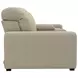 Ferrara Smoke Leather 87" Zero Gravity Power Reclining Console Loveseat with Power Headrest and USB Charging
