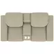 Ferrara Smoke Leather 87" Zero Gravity Power Reclining Console Loveseat with Power Headrest and USB Charging