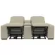 Ferrara Smoke Leather Zero Gravity Power Reclining Living Room Set with Power Headrest and USB Charging